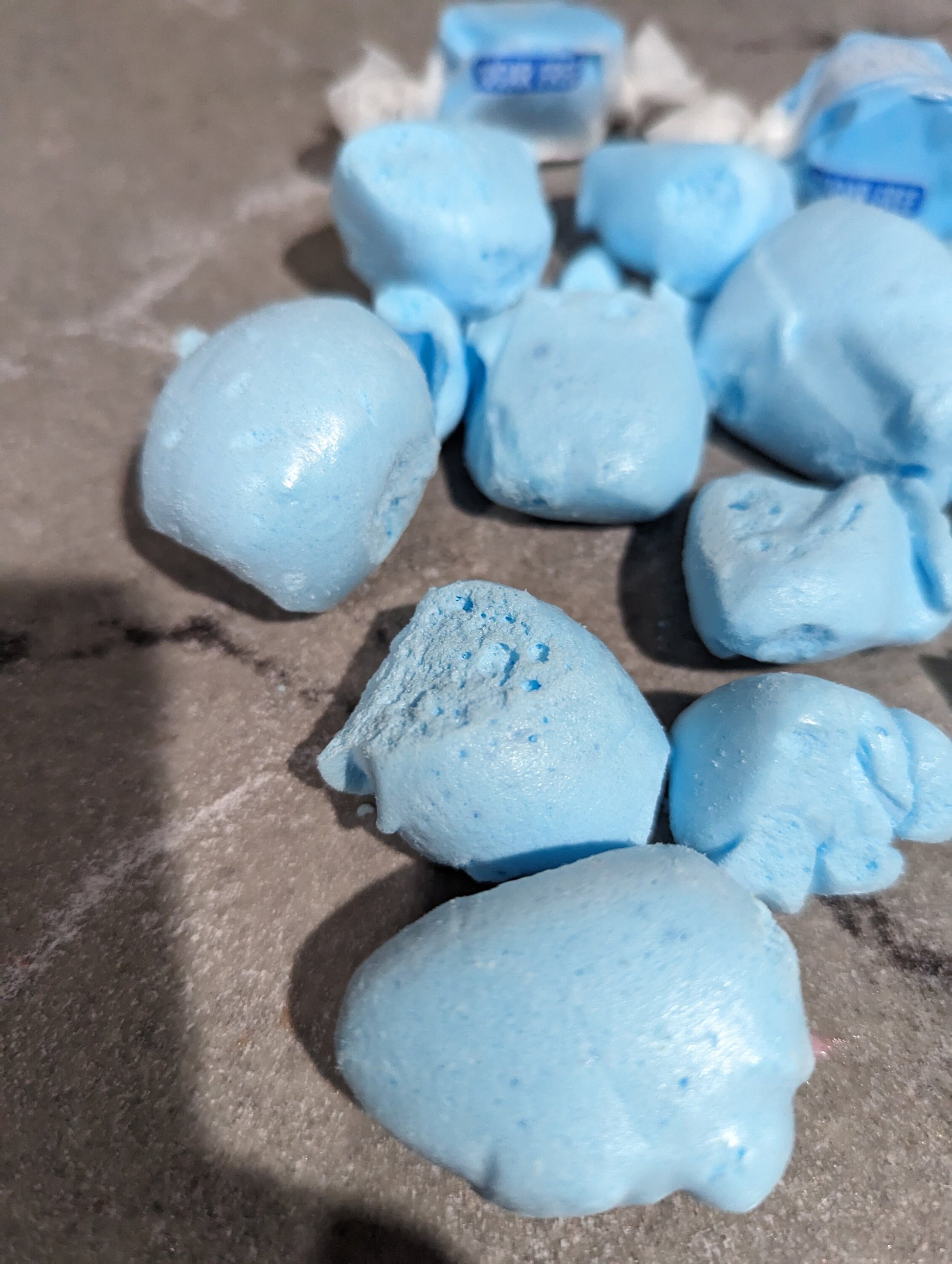 Freeze Dried Blue Raspberry Salt Water Taffy Sugar FREE