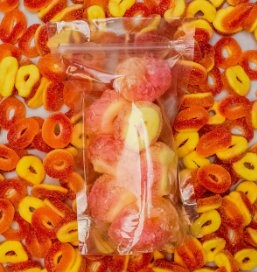 Freeze Dried Sour Peach Rings