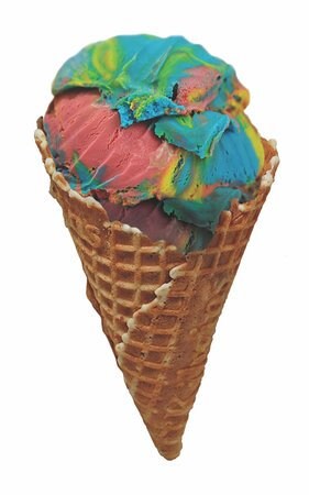 Freeze Dried Superman Ice Cream Scoops