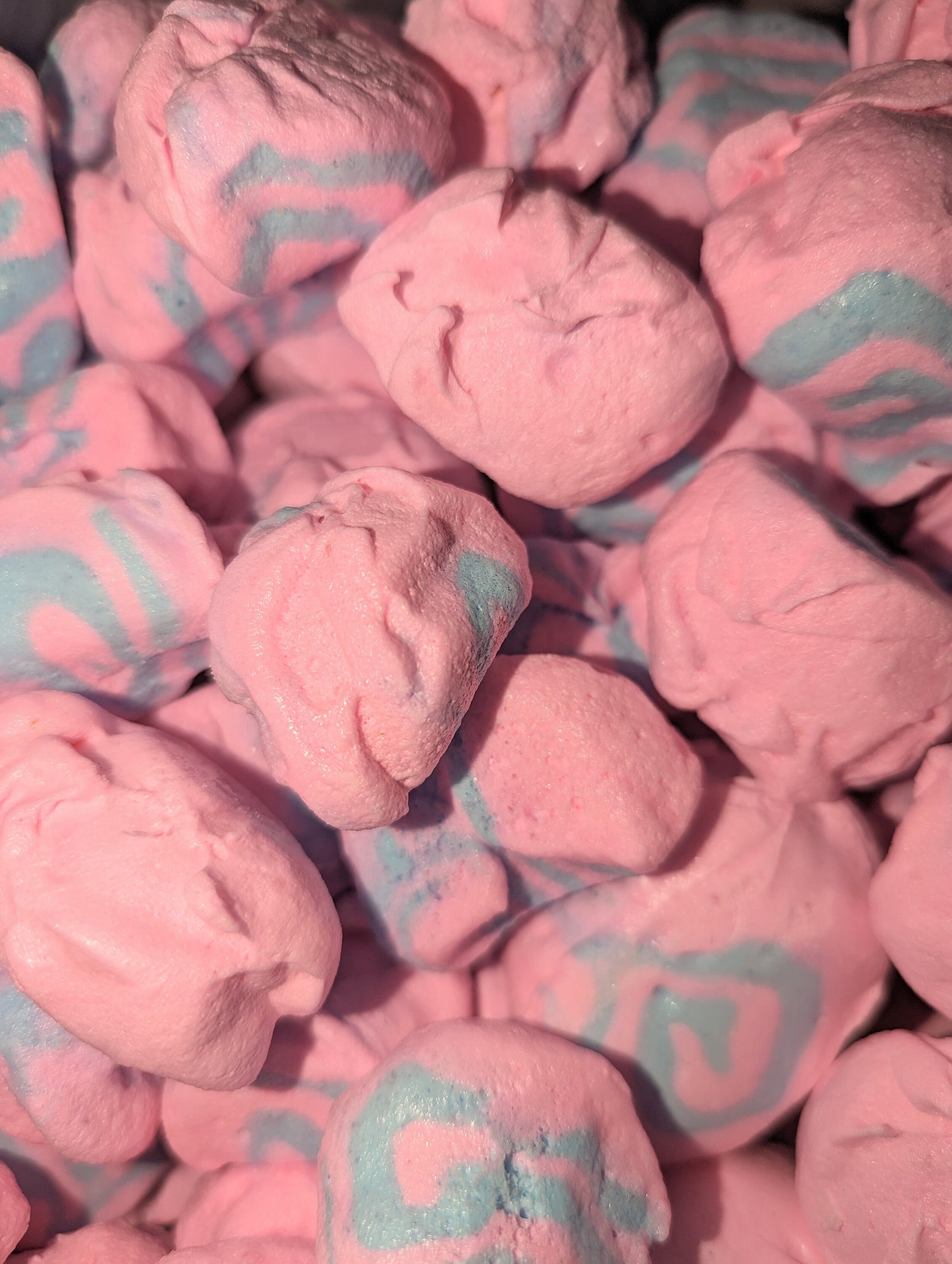 Freeze Dried Blue Raspberry Salt Water Taffy Sugar FREE