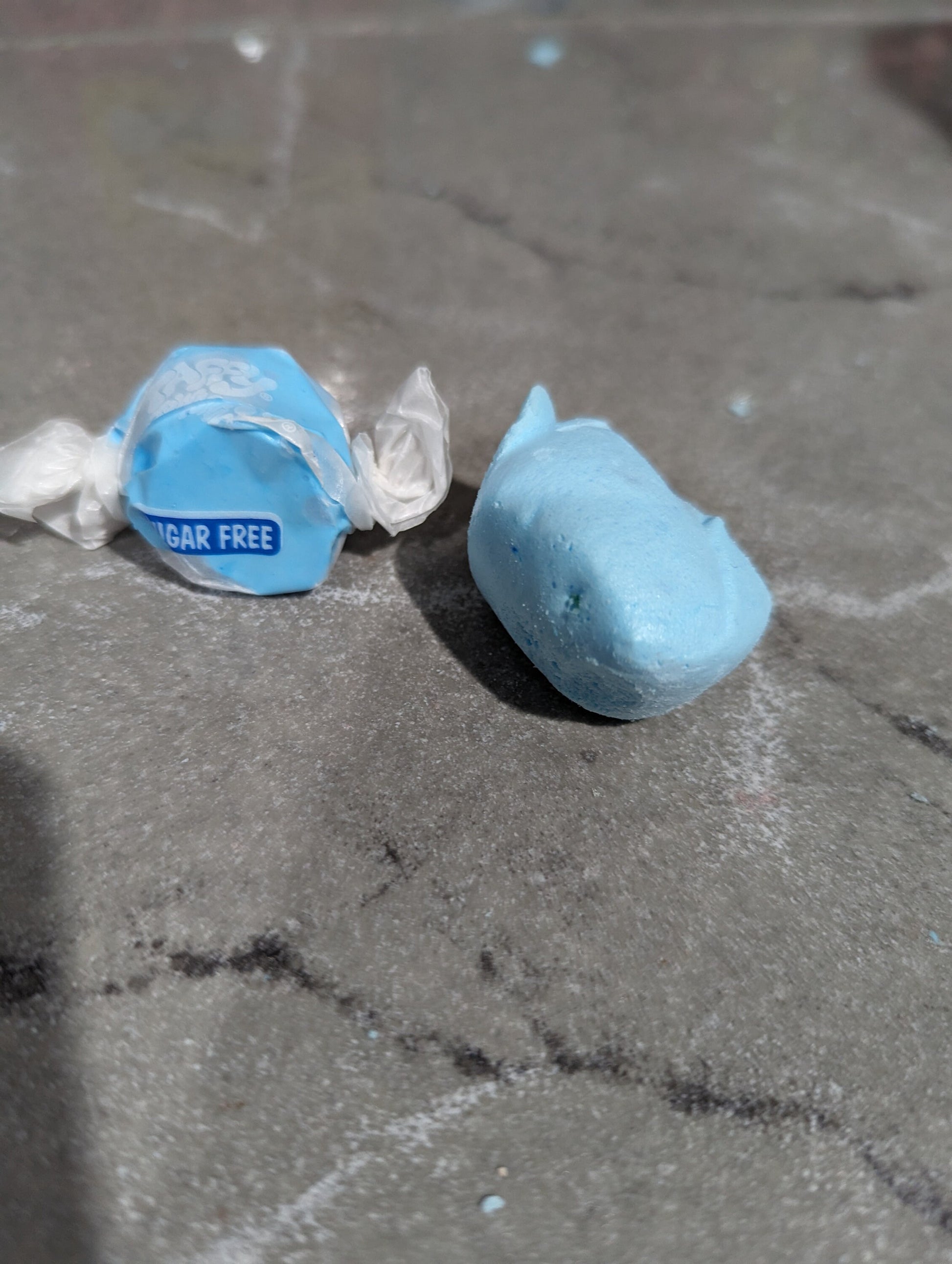 Freeze Dried Blue Raspberry Salt Water Taffy Sugar FREE