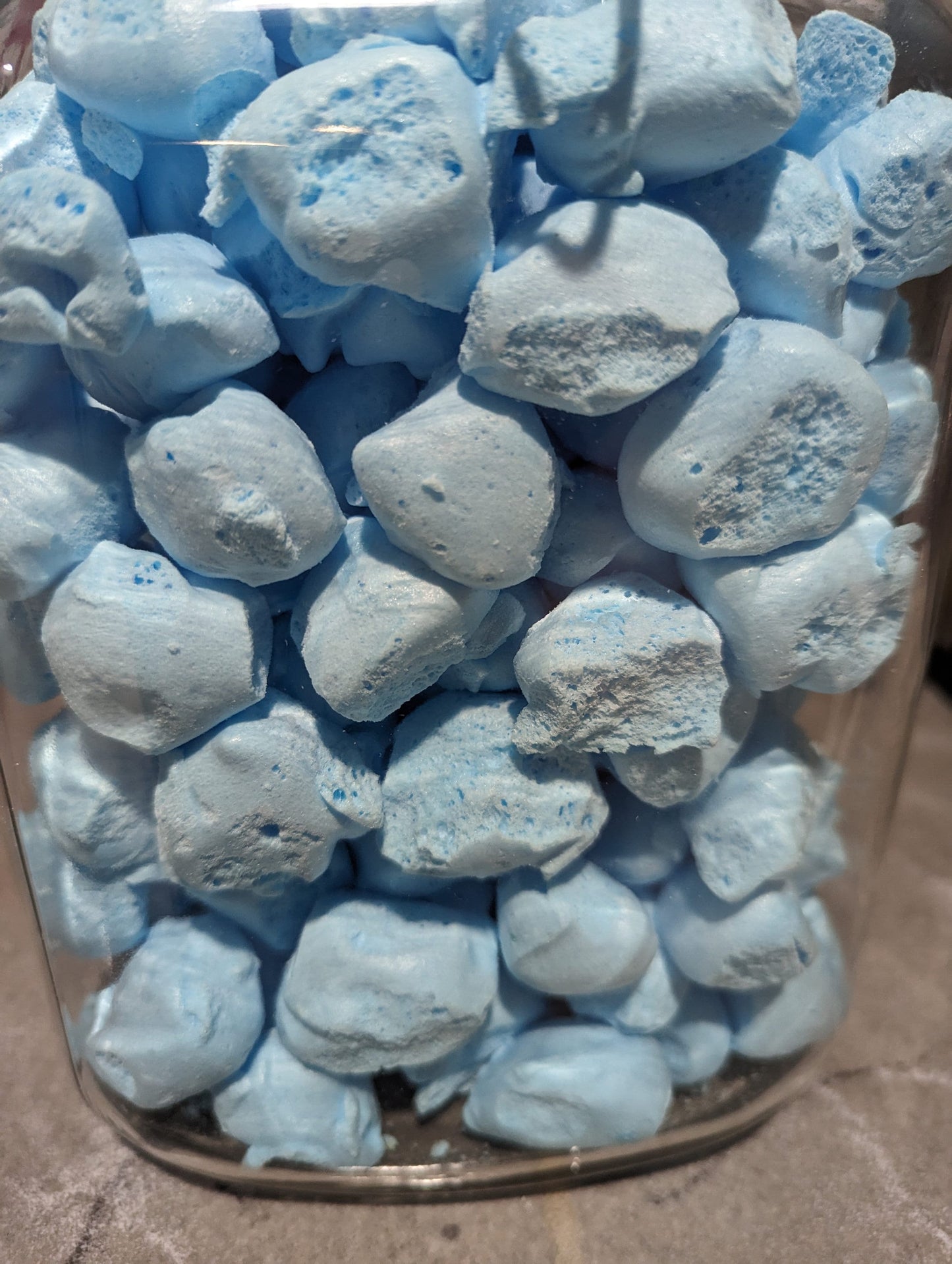 Freeze Dried Blue Raspberry Salt Water Taffy Sugar FREE