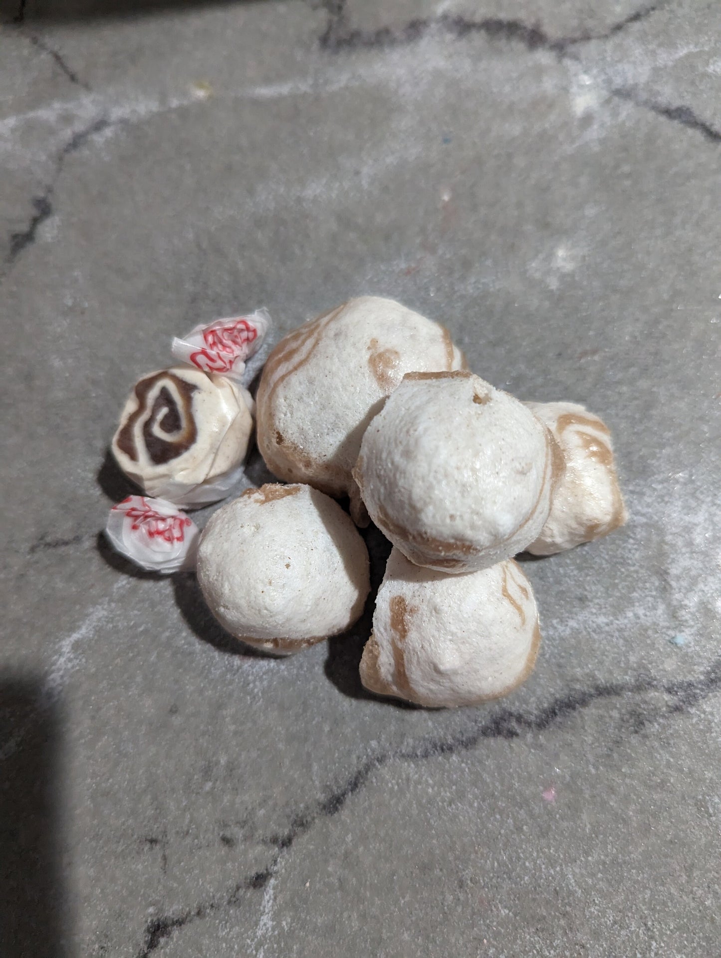 Freeze Dried Cinnamon Roll Taffy Gluten FREE