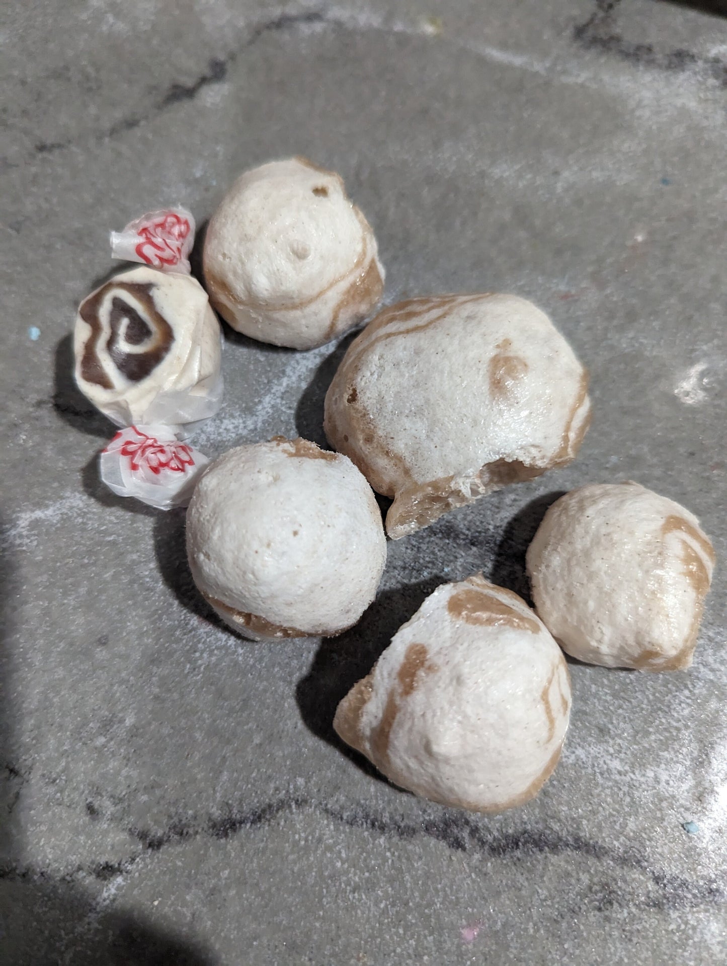 Freeze Dried Cinnamon Roll Taffy Gluten FREE