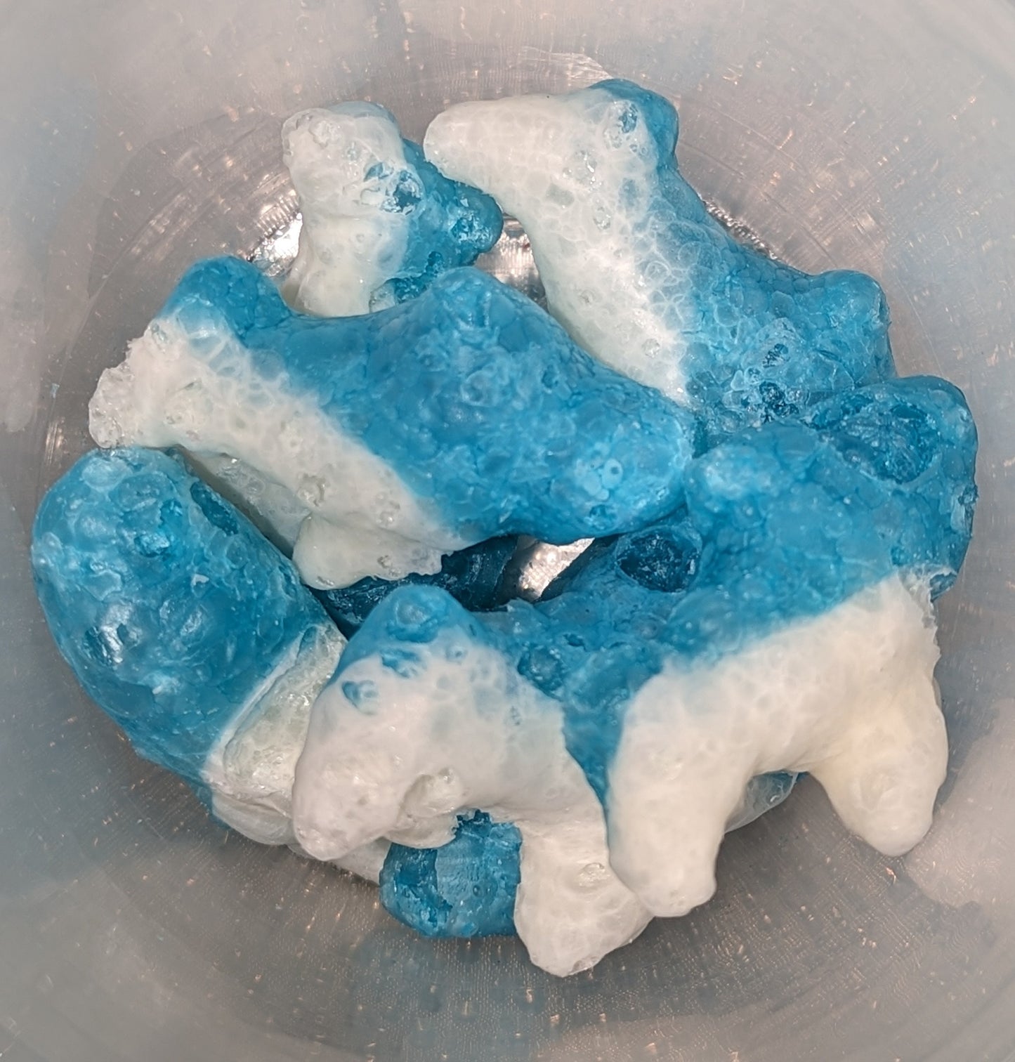 Freeze Dried Sour Blue Raspberry Gummy Sharks