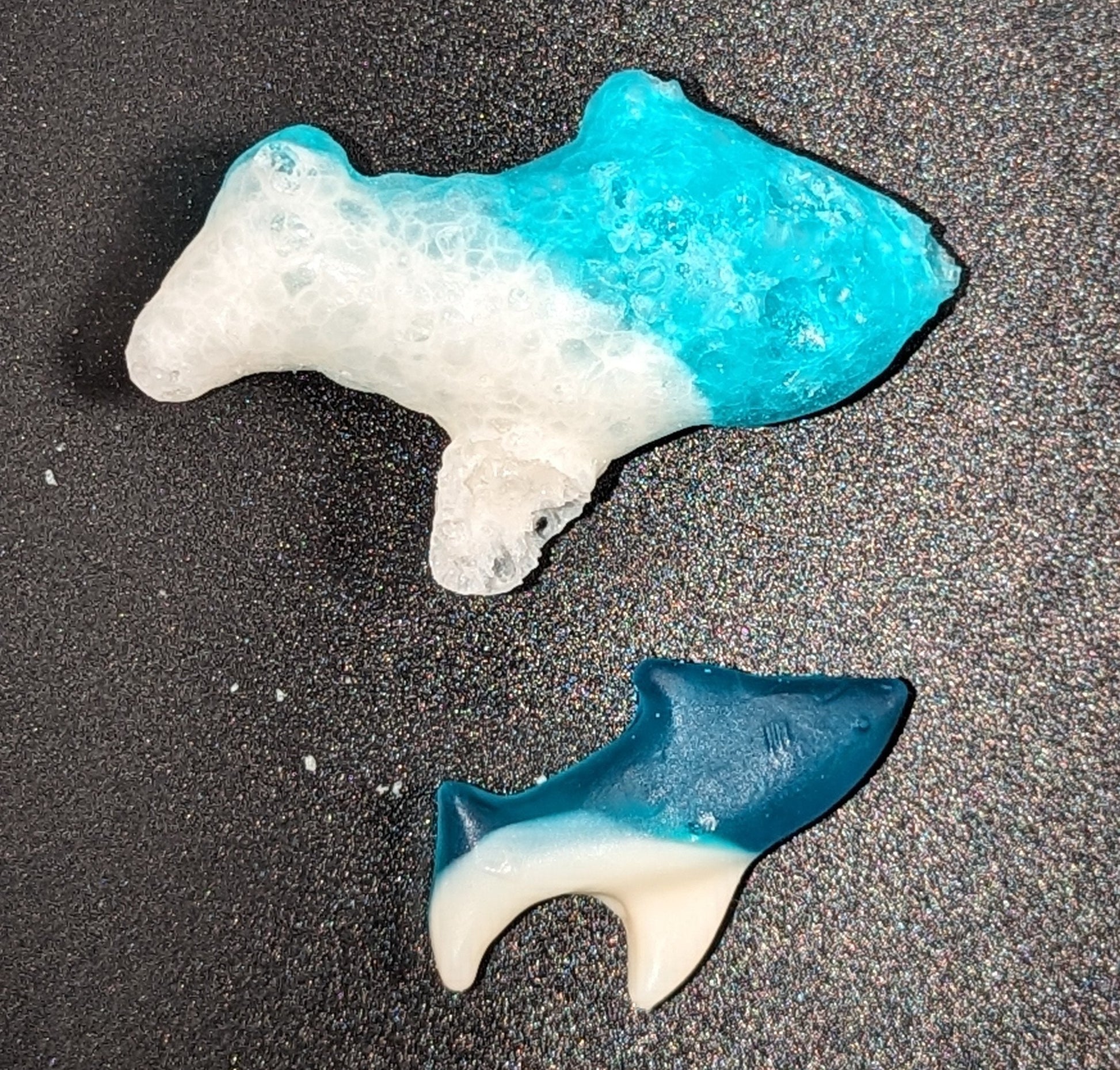 Freeze Dried Sour Blue Raspberry Gummy Sharks