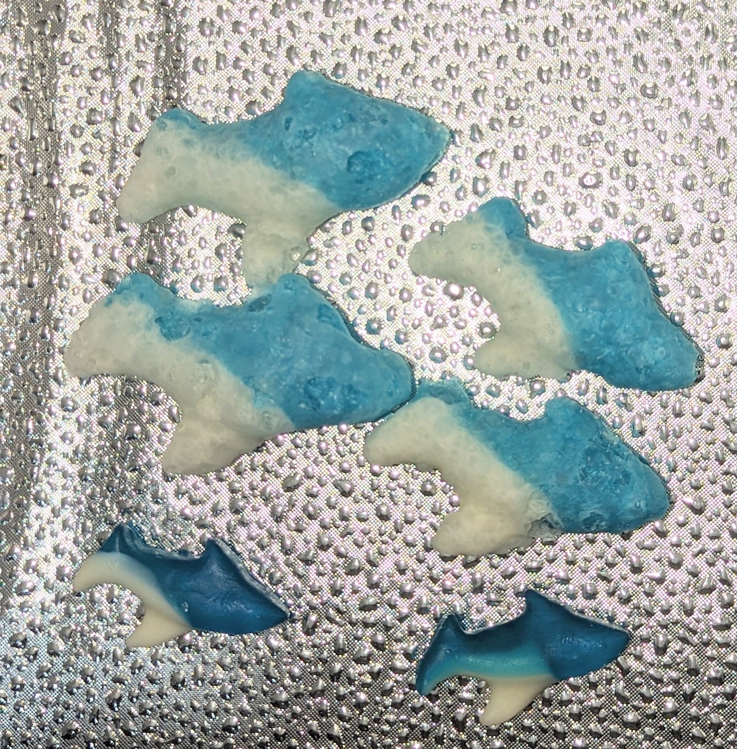 Freeze Dried Sour Blue Raspberry Gummy Sharks